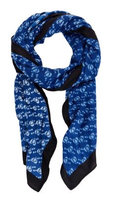 Desigual Accessories Fabric Rectangle Foulard Navy