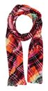 Desigual Accessories Fabric Long Scarf Multicolor Fuchsia