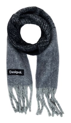 Desigual Accessories Fabric Long Scarf Black