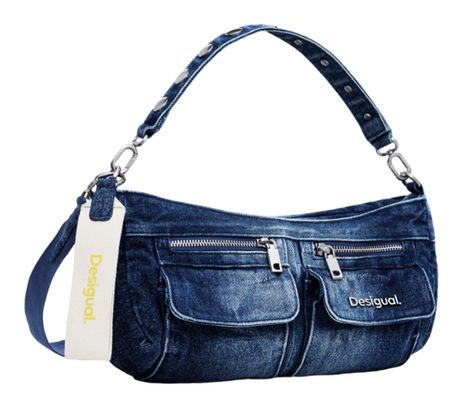 Desigual Denim Shoulder Bag Denim Medium Wash