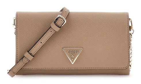 GUESS Noelle Mini Xbody Flap Organizer Dark Taupe