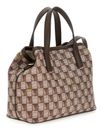 GUESS G Wave Mini Tote XS Brown Logo GUESS G Wave Mini Tote XS Brown Logo