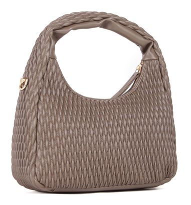Sac à épaule Valentino Frequency Re Hobo Bag - Couleur Cipria (rose), 100% Polyuréthane, Motif Argyle, Bandoulière Ajustable