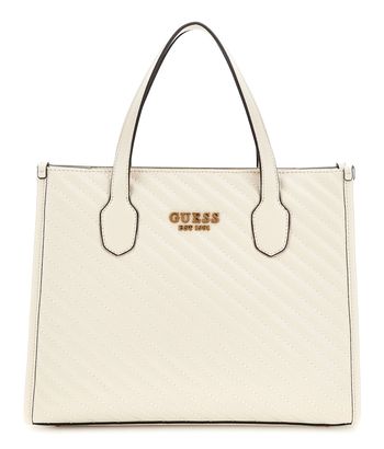 GUESS Silvana 2 Compartment Tote Bone