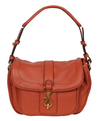 abro Leather Dalia Star Saddle Shoulderbag Dark Orange