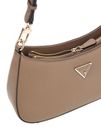GUESS Noelle Top Zip Shoulder Bag Dark Taupe