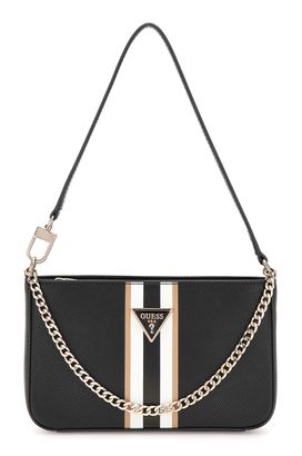 GUESS Noelle Mini Top Zip Shoulder Bag Black