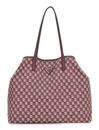 GUESS G Wave Large 2 In 1 Tote Bag L Claret Logo
