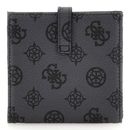 GUESS Laurel SLG Tab Card Case Charcoal Logo