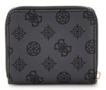 GUESS Laurel SLG Small Zip Around Wallet Charcoal Logo GUESS Laurel SLG Small Zip Around Wallet Charcoal Logo