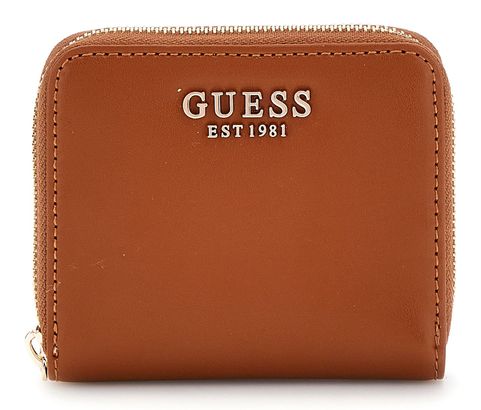 GUESS Laurel SLG Small Zip Around Wallet S Cognac