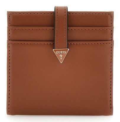 GUESS Laurel SLG Tab Card Case Cognac