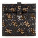 GUESS Laurel SLG Tab Card Case Brown Logo GUESS Laurel SLG Tab Card Case Brown Logo