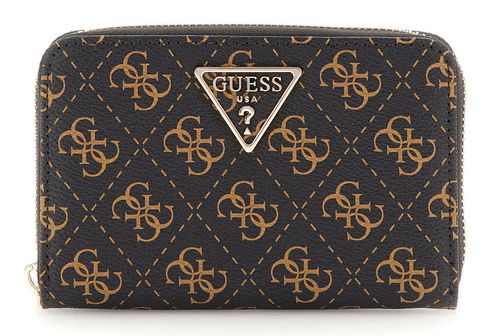 GUESS Eco Erica SLG Medium Zip Around Wallet Brown Logo