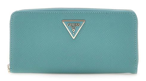 GUESS Laurel SLG Large Zip Around Wallet L Teal