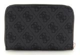 GUESS Eco Erica SLG Medium Zip Around Wallet Coal Logo GUESS Eco Erica SLG Medium Zip Around Wallet Coal Logo