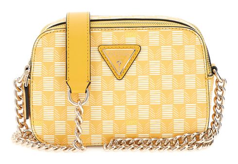 GUESS G Wave Camera Crossbody Yellow Logo