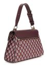 GUESS G Wave Top Handle Flap Claret Logo