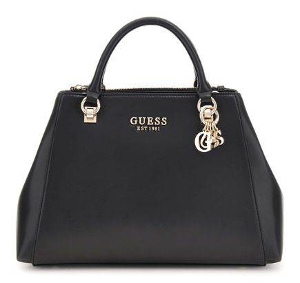 GUESS Evelune Large Girlfriend Satchel Black