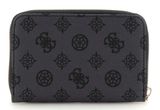 GUESS Laurel Zip Around Wallet M Charcoal Logo GUESS Laurel Zip Around Wallet M Charcoal Logo