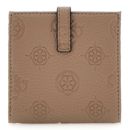 GUESS Cresidia Tab Card Case Dark Taupe GUESS Cresidia Tab Card Case Dark Taupe