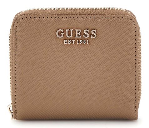 GUESS Laurel SLG Small Zip Around Wallet Dark Taupe