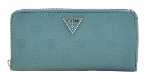 GUESS Cresidia SLG Zip Around Wallet L Teal