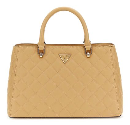 GUESS Eco Carly Girlfriend Satchel Beige