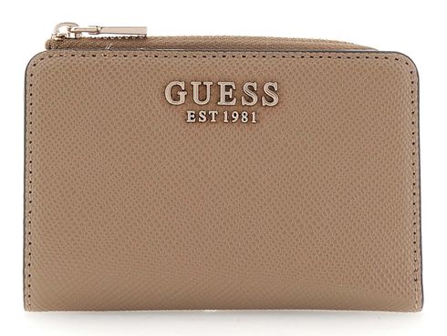 GUESS Laurel Zip Around Card Case Dark Taupe