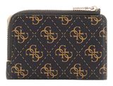 GUESS Laurel SLG Zip Around Wallet Brown Logo GUESS Laurel SLG Zip Around Wallet Brown Logo