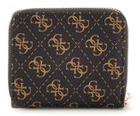 GUESS Eco Erica SLG Small Zip Around Brown Logo GUESS Eco Erica SLG Small Zip Around Brown Logo