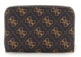 GUESS Laurel SLG Medium Zip Around Wallet Brown Logo