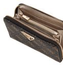 GUESS Laurel SLG Medium Zip Around Wallet Brown Logo