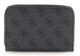 GUESS Laurel SLG Medium Zip Around Wallet Coal Logo GUESS Laurel SLG Medium Zip Around Wallet Coal Logo