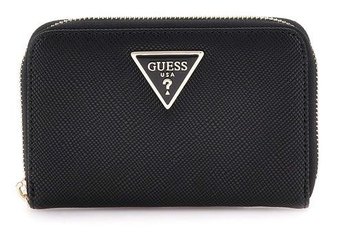 GUESS Laurel SLG Medium Zip Around Wallet Black