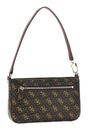 GUESS Noelle Mini Top Zip Shoulder Bag Brown