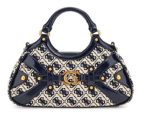 GUESS Mintha Small Satchel Navy Logo