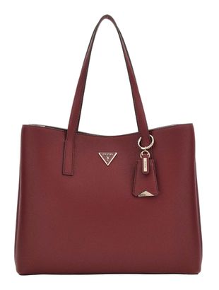 GUESS Meridian Girlfriend Tote Burgundy