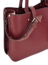 GUESS Meridian Girlfriend Satchel Burgundy