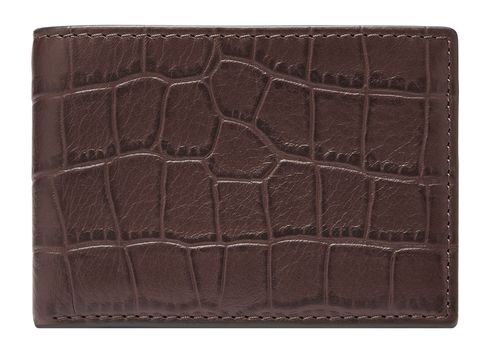 FOSSIL Derrick Bifold Brown Croco