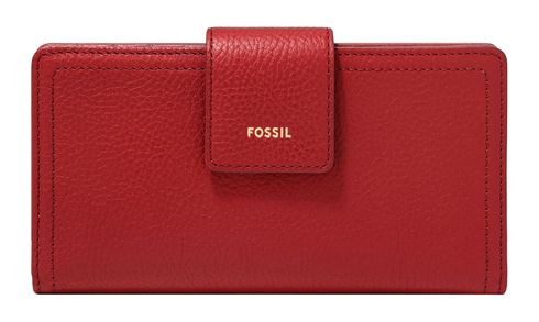 FOSSIL Logan RFID Tab Clutch Garnet