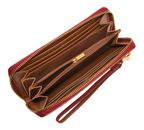 FOSSIL Logan RFID Zip Around Clutch Garnet