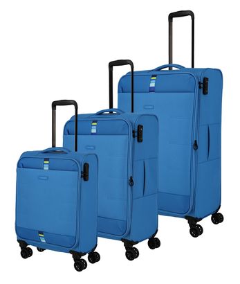 travelite Rügen 4W Trolley-Set L / M / S Medium Blue