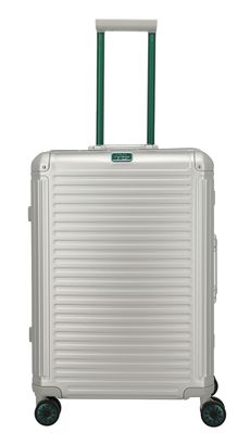 travelite Next 4W Trolley M Silver - Green