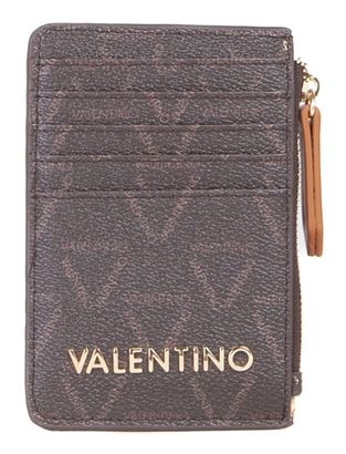 VALENTINO Lady Re Credit Card Case MORO / CUOIO