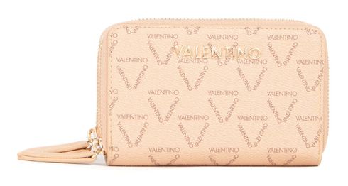 VALENTINO Lady Re Zip Around Wallet Beige / Multicolor