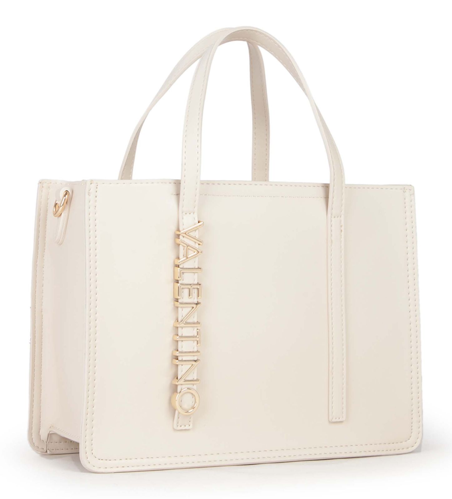 VALENTINO Wall Re Shopping Bag Ecru VALENTINO Wall Re Shopping Bag Ecru