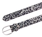 Vanzetti Leather Belt W75 Grey - Black - shortenable