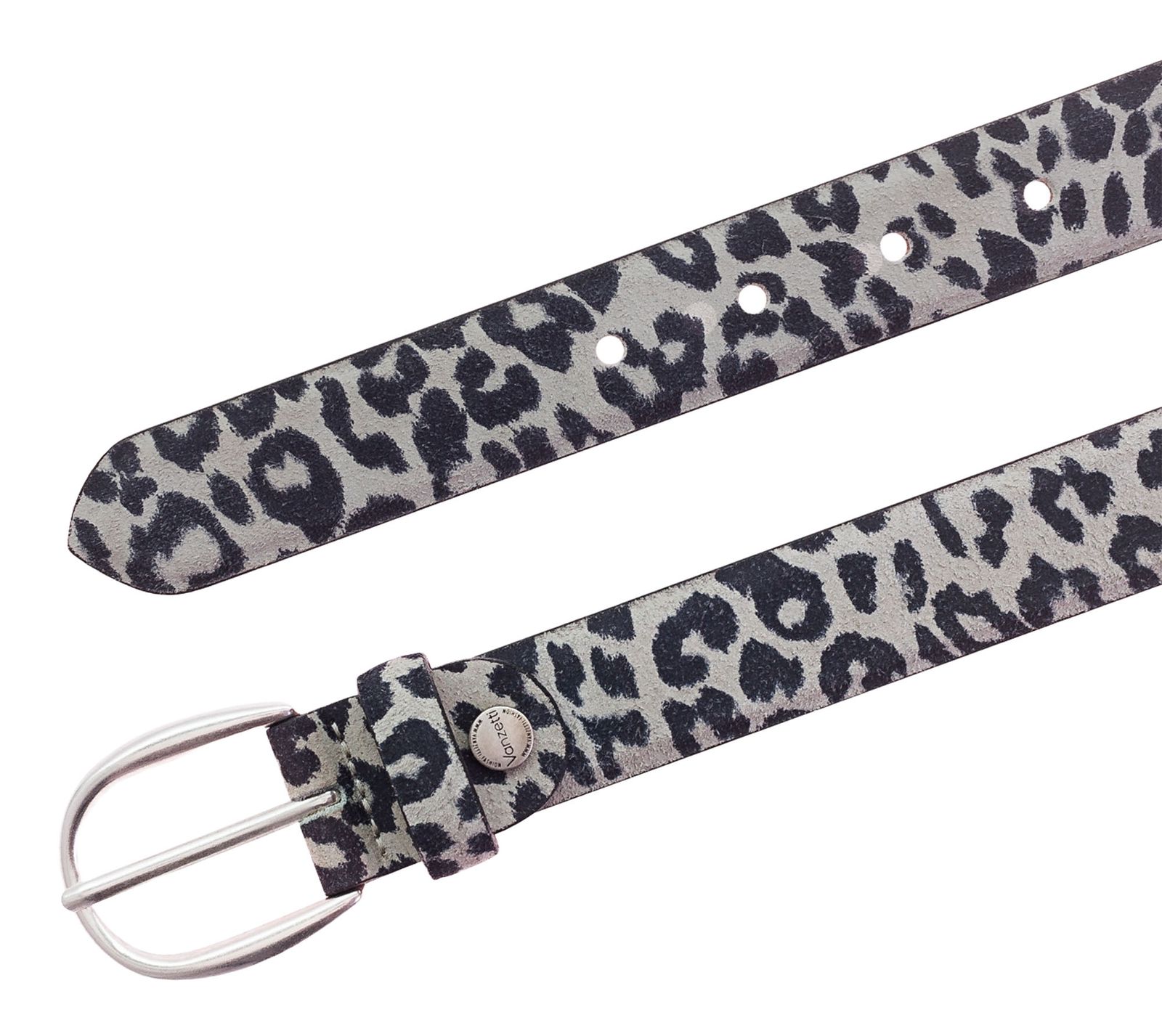 Vanzetti Leather Belt W100 Grey - Black - kürzbar Vanzetti Leather Belt W100 Grey - Black - kürzbar