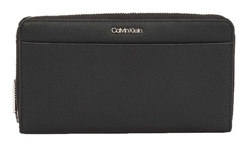 Calvin Klein CK Must Zip Around Wallet Caviar L PVH Black